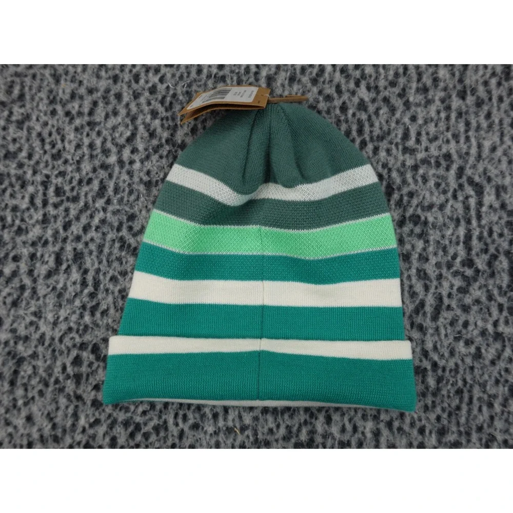 The‎ North Face Retro Logo Beanie Dark Sage Green Striped NF0A7WL8I0F-OS Mens OS